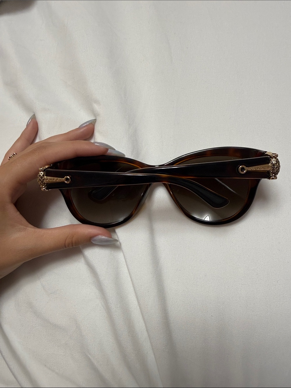 Gucci Tortoiseshell Cat-Eye Sunglasses - Brown - Picture 2 of 2